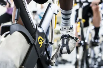 Indoor cycling studio at GSI