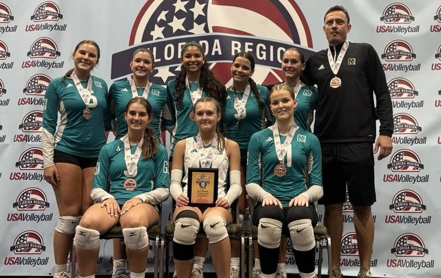 GSI Academy volleyball student-athletes at the North Venice campus